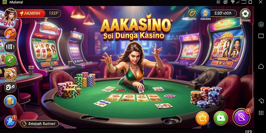 Tampilan gameplay AAKASINO dengan tantangan seru dan grafis menawan.