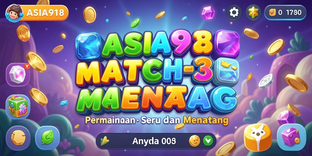 Tangkapan layar utama gameplay ASIA918 yang penuh warna.
