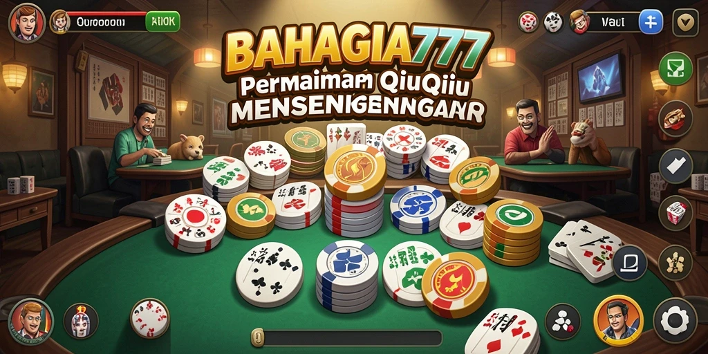 Screenshot gameplay BAHAGIA777 yang menarik dengan tampilan QiuQiu.