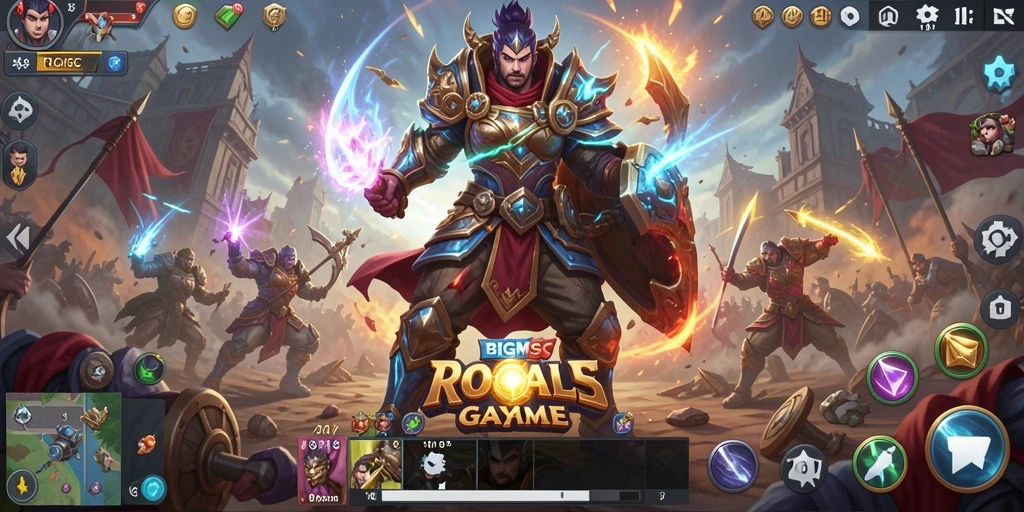 Tampilan gameplay intens di arena Battle Royale BIGMSG.