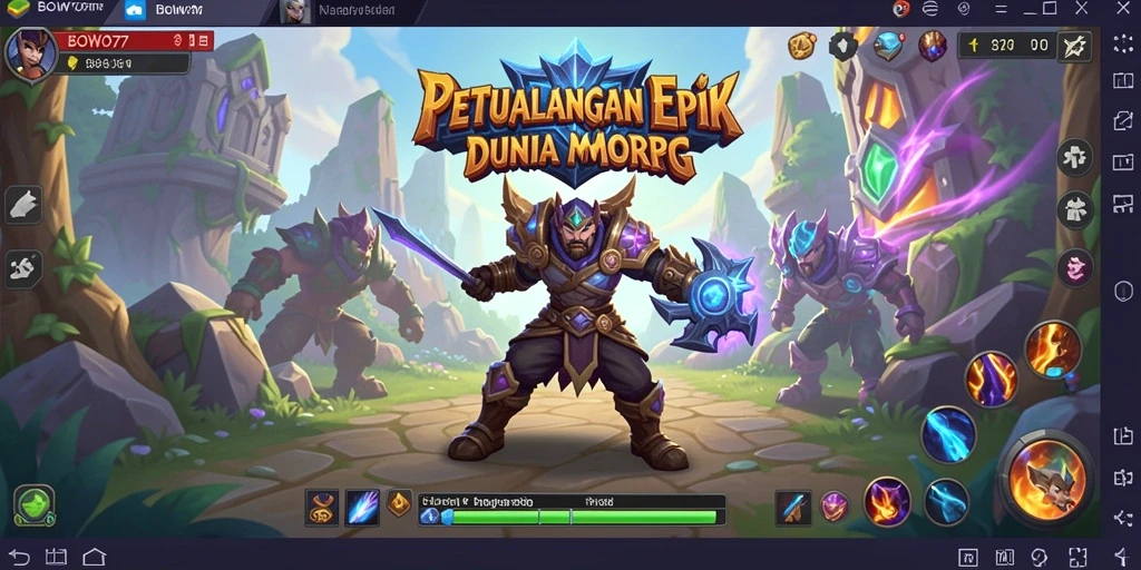 Tampilan gameplay BOWO77 yang mendebarkan dan penuh aksi.