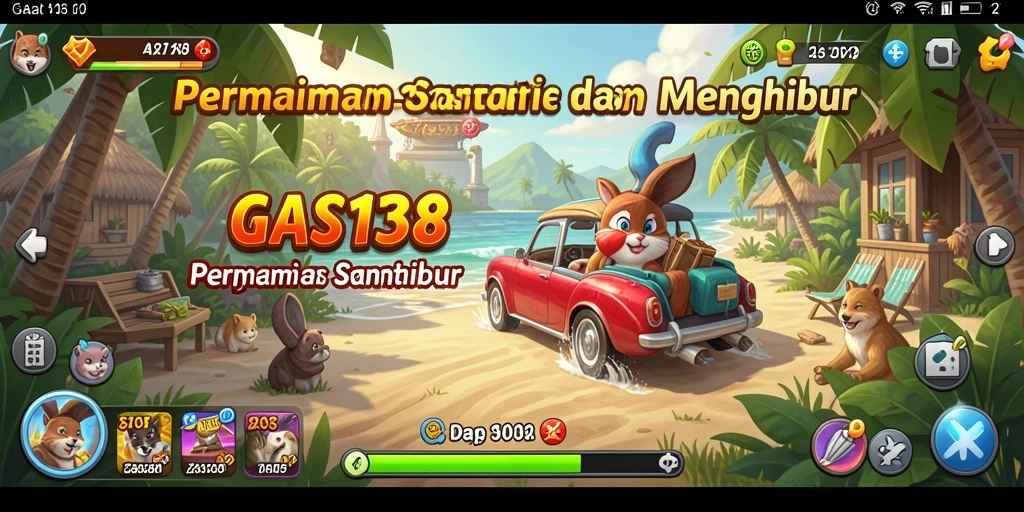 Screenshot utama GAS138 menampilkan gameplay yang penuh warna dan menarik.