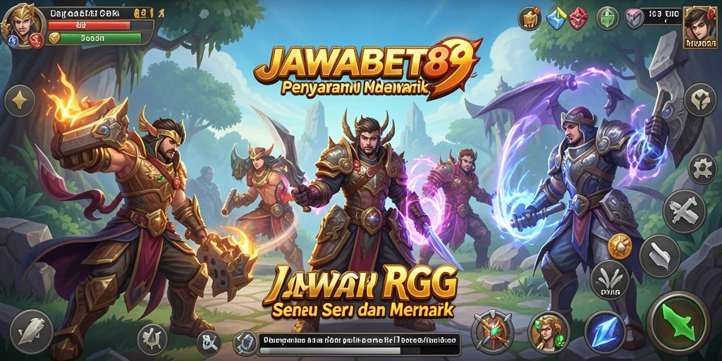 Tampilan gameplay RPG JAWABET88 yang penuh aksi dan strategi.