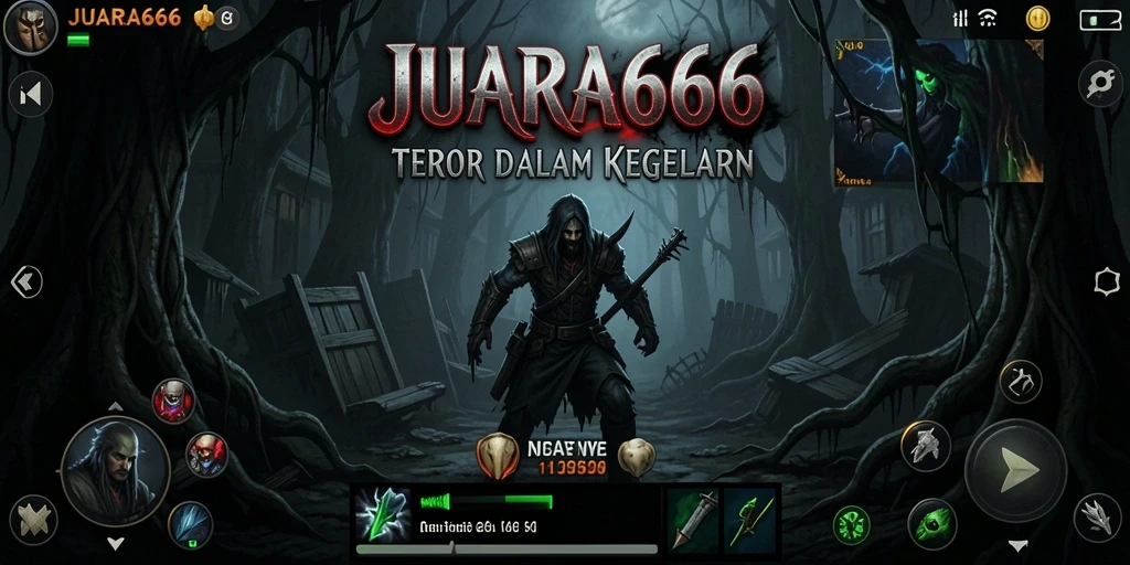 Tangkapan layar JUARA666 menampilkan adegan menegangkan dalam suasana Horror.