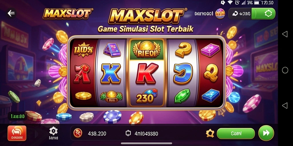Tampilan gameplay di MAXSLOT yang penuh warna dan mengasyikkan.