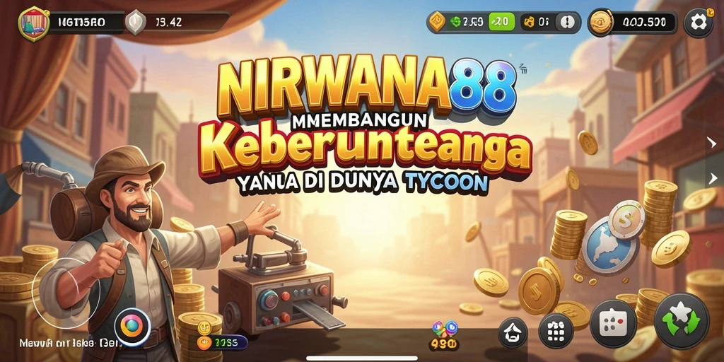 Tampilan gameplay <strong>NIRWANA88</strong> yang menunjukkan pengelolaan bisnis yang seru.