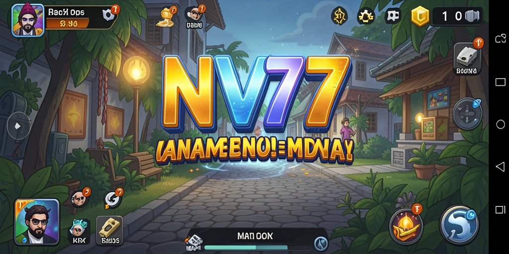 Tampilan gameplay NV77 dengan berbagai karakter dan strategi Idle.