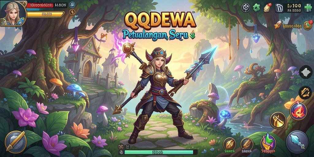 Screenshot gameplay QQDEWA menampilkan karakter dalam petualangan seru.