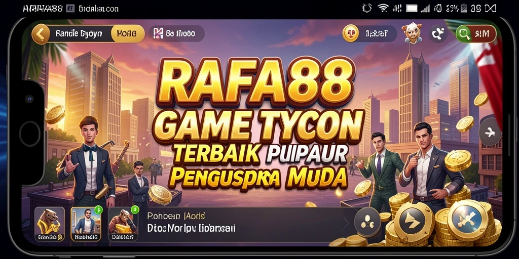 Tampilan gameplay menarik di RAFA88 yang menunjukkan keseruan bisnis Tycoon.