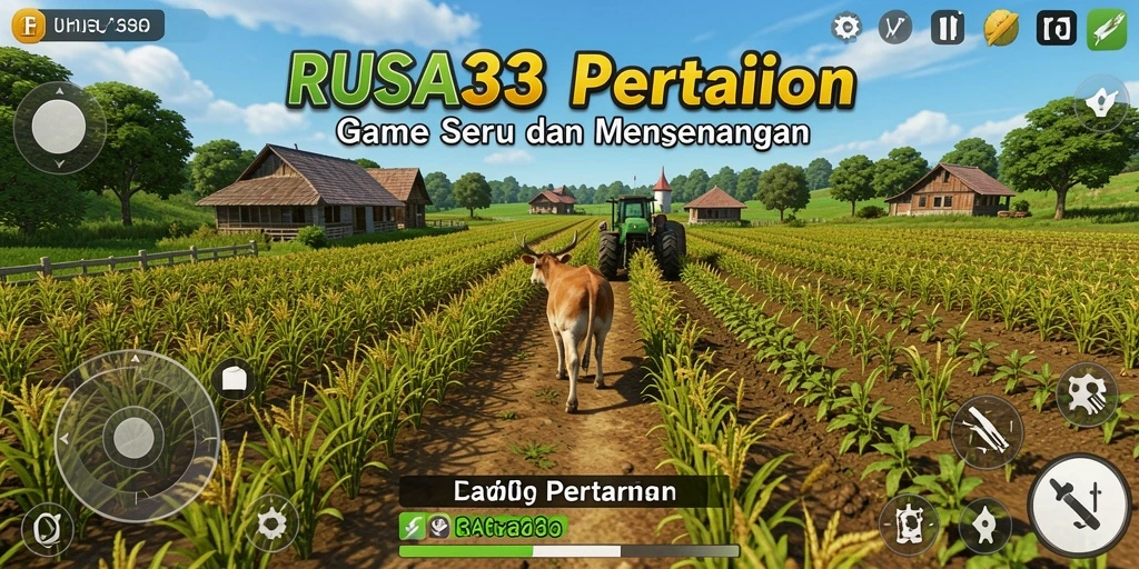 Tampilan gameplay RUSA33 yang menarik dan penuh warna dalam bertani.