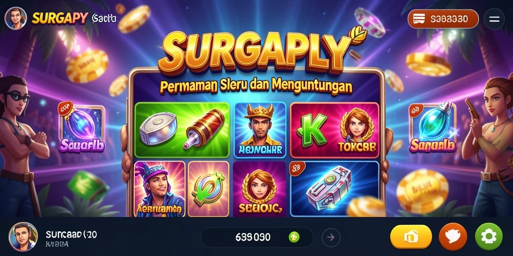 Tampilan gameplay menarik dari SURGAPLY yang seru dan mengasyikkan.