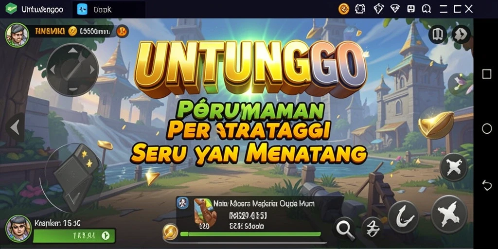Tampilan menarik dari gameplay UNTUNGGO yang menggambarkan strategi yang mendebarkan.